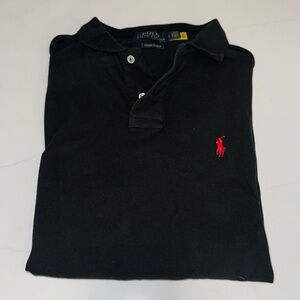 Polo Ralph Lauren black polo, custom slim fit
